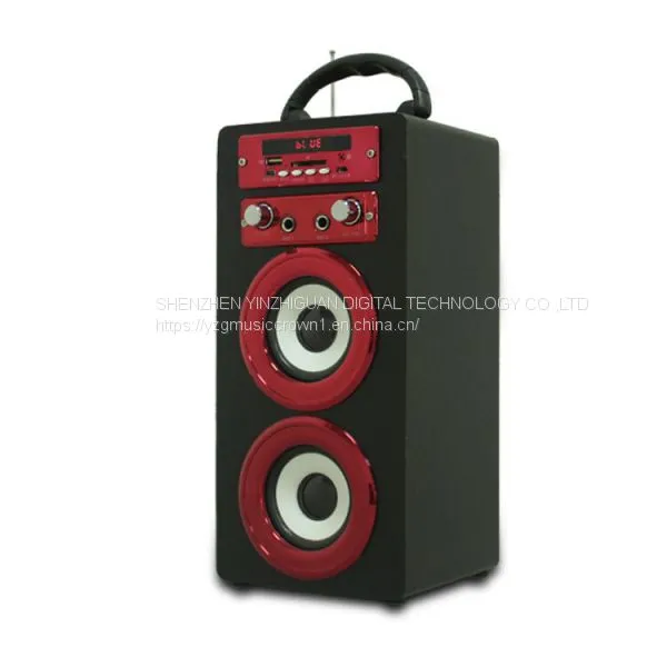 Wooden Portable Bluetooth Speaker With Karaoke and FM Function photo-3