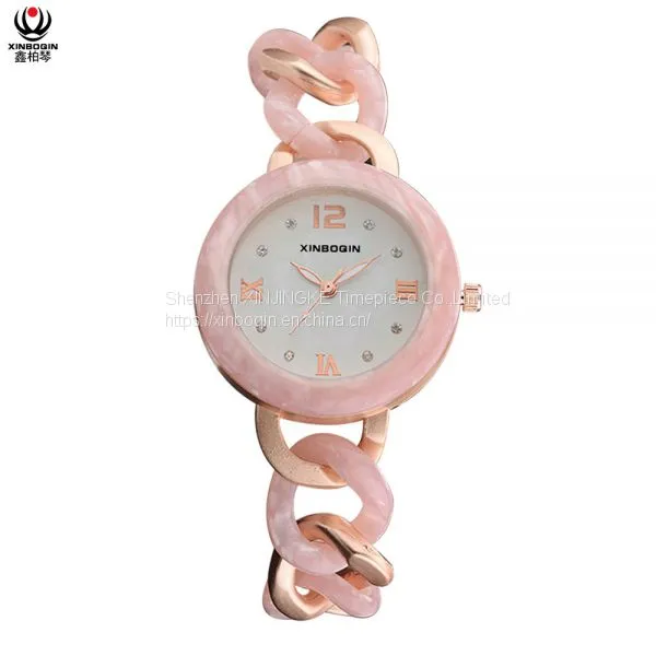 XINBOQIN Manufacturer Custom Brand New Style Casual Fashion High Quanlity Luxury Wood Japan Movt Quartz Acetate Women's Watch photo-5