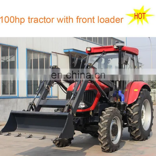 2018 New 100hp 4wd Farm Tractor With Front Loader photo-2