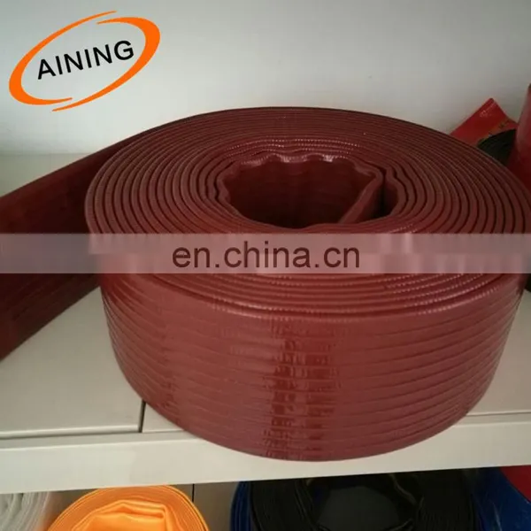 6 Inch Pvc Irrigation Lay Flat Hose Orange 4 Bar Working Pressure photo-5