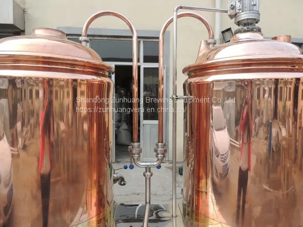 High Quality 300L Beer Brewing Equipment Red Copper Beer Setup for Pub, Bar, Restaurant photo-4