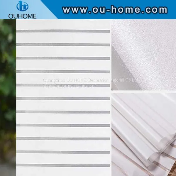 BT802 Office Stripe Decoration Privacy Window Film photo-3