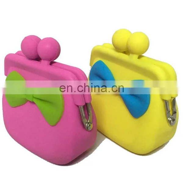Women Clutch Gift Purse Mini Metal Clip Coin Pouch Promotion Change Money Silicone Wallet photo-5