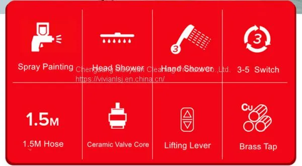 Black Color Big Rainfall Shower Set Woman Shower Sprayer Bathroom Head Shower photo-5