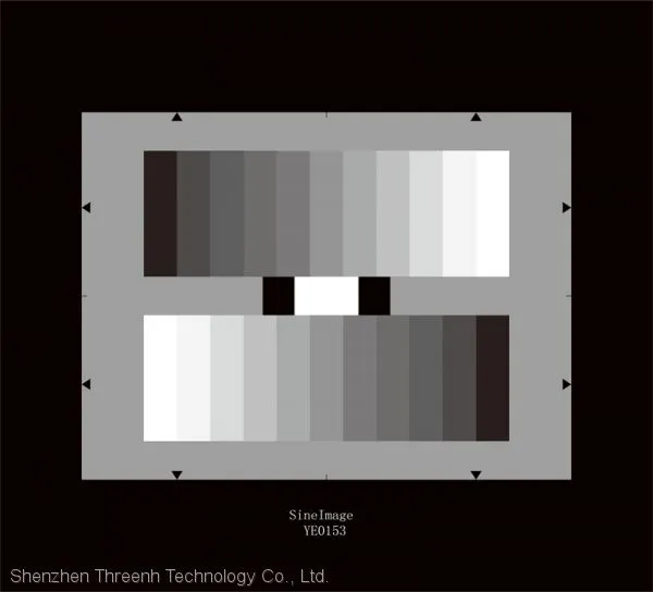 Sine Image YE0153 11 Steps Grayscale Chart for Camera Mobile Phone Lens Halftone Reproduction Testing (D = 0.75)