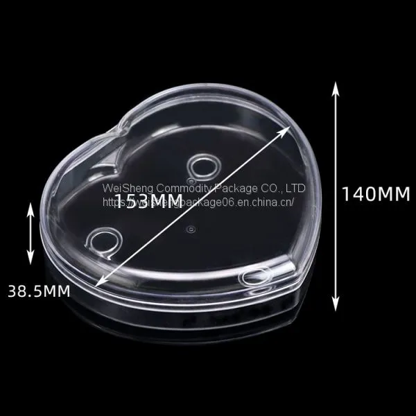 Weisheng Factory Heart-Shaped Chocolate Box Clear Food Plastic Case Chocolate Cases Boxes Cookie Sweets Cake Candy Box photo-4