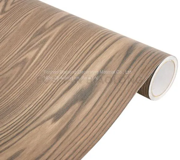 Waterproof Embossed Matte Wood Texture Self Adhesive Vinyl PVC Film for Furniture Covering photo-3