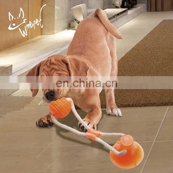 2021 Hot Selling Indestructible Dog Chew Toy Tug War Toy Suction Cup Ball Interactive Toy for Dog photo-2