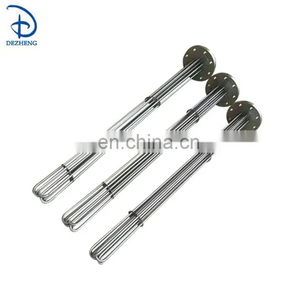 Stainless Steel Electric Flang Water Immersion Tubular Heater photo-3