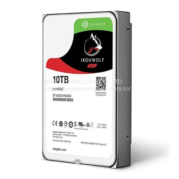 Seagate IronWolf 10TB NAS внутренняя жёсткая диск HDD – 3.5 дюйма SATA 6Gb/s 7200 об/мин 256 МБ кэш RAID сетевой прикреплённый хранилище домашние серверы ST10000VN0008