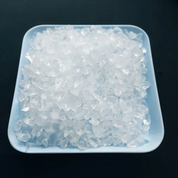 5-15mm High Purity Fused Silica Sand, Transparent White Silica Sand photo-3