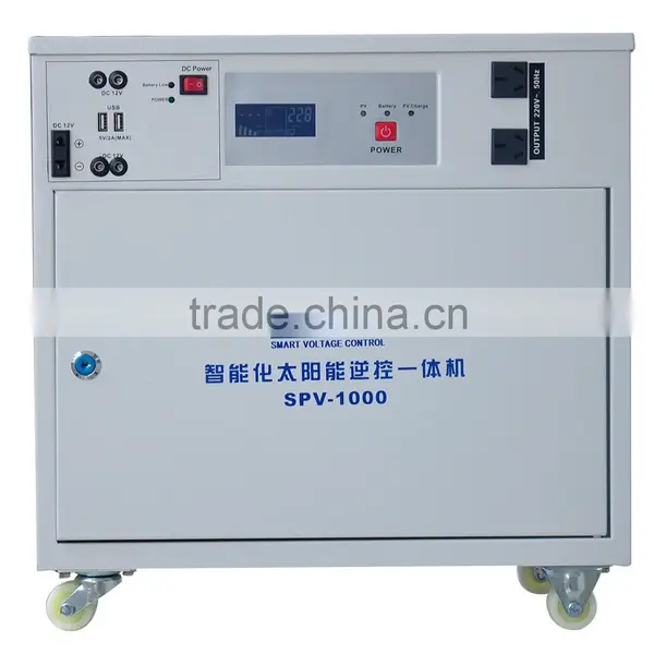 ALL-IN-ONE 480W Pure Sine Wave AC/DC Output LCD/LED 12V/24V Home Solar Power System photo-4