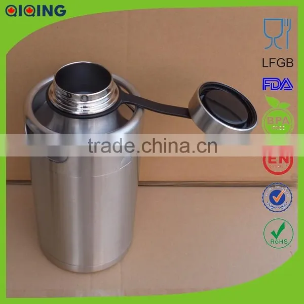64 oz Draft Beer Bar Transport Insulated Stainless Steel Water Bottle Beer Growler HD-104A-8 photo-3