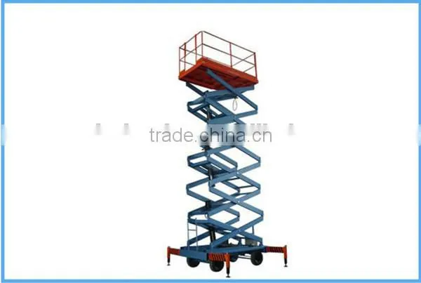 New Product in Market Scissor Mobile Hydraulic Raising Lift Platform photo-4