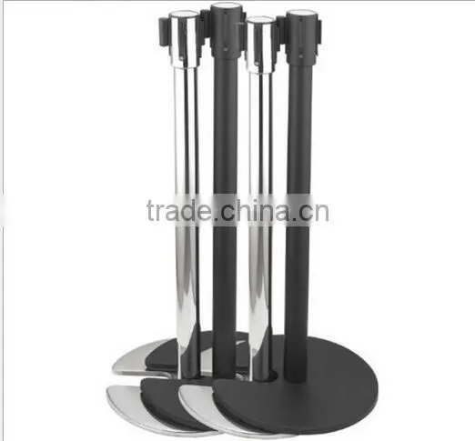 Silver Stainless Steels Crowd Control Barrier-Retractable Belt Barrier-queue Rope Barrier photo-2