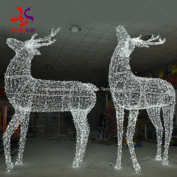 Наружные скульптурные светильники для Рождества с LED подсветкой