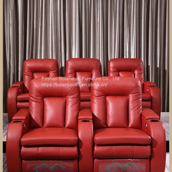 Private Home Theater Sofa and Chair Combination Space Capsule Electric Movie Hall Audio-visual Room Villa Leather Sofa photo-3