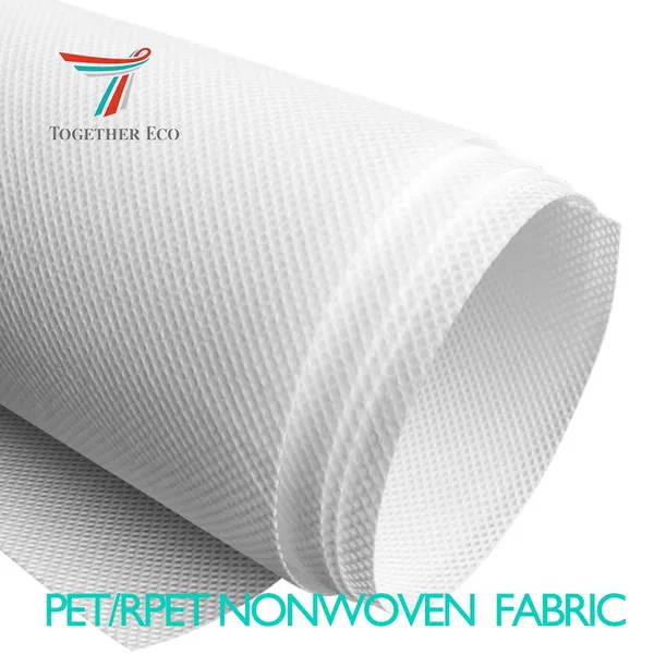 100% Recycled 70gsm Rpet Non-woven Drawstring Shopping Bags Prices Non Woven Fabric Cloth Material photo-2