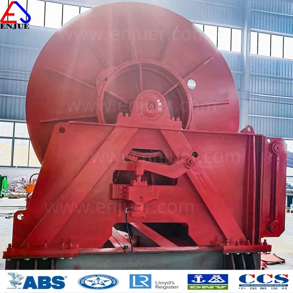 China Manufacture Compact Logging Anchor Windlass Marine Single Drum Seaport Hydraulic Winch for Pulling Ship 50t 8000lb Price photo-4