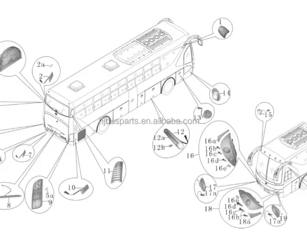 4135-00029 Auto China Bus ZK6858H ZK6808H9 Bus Light 24v Front Decoration Light photo-6