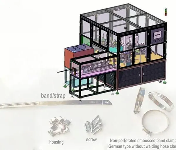 Jubilee Clip Germany Type Hose Clamp Assembly Making Machine From Automation Equipment Manufacturer