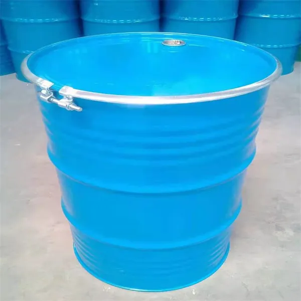 200L Iron Hoop Bucket 200l Paint Bucket Two-color Customized 19KG Wan Shuo Packaging Export-grade Steel Bucket. photo-4