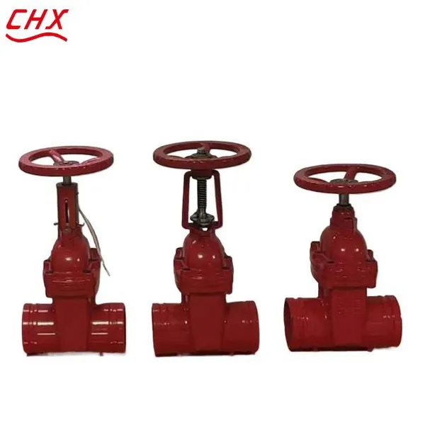 ANSI Gate Valve Ductile Iron Civil Red Air Defense Grooved End Resilient Versatile Seat C515 Z45X-16 Manual Dark Wedge photo-6