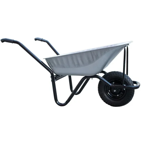 Steel Wheelbarrow for Mining Operations With Reinforced Axle and 300kg Capacity