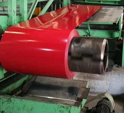 Prepainted Galvanized Steel Coil PPGI Color Coated Steel Coil Weather Resistant Custom Color Thickness for Roofing Building Material photo-4