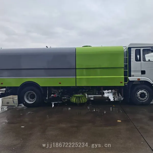 Shaanxi Automobile Dechuang 18-ton Pure Electric Road Sweeper and Washer, sx New Energy Road Sweeper photo-3