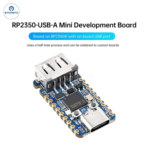 RP2350-USB-A Microcontroller Development Board with USB-A Port