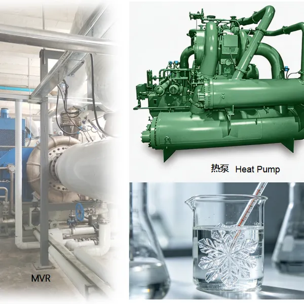 Constant-Speed Compression MVR or Heat Pump Evaporative Crystallization System