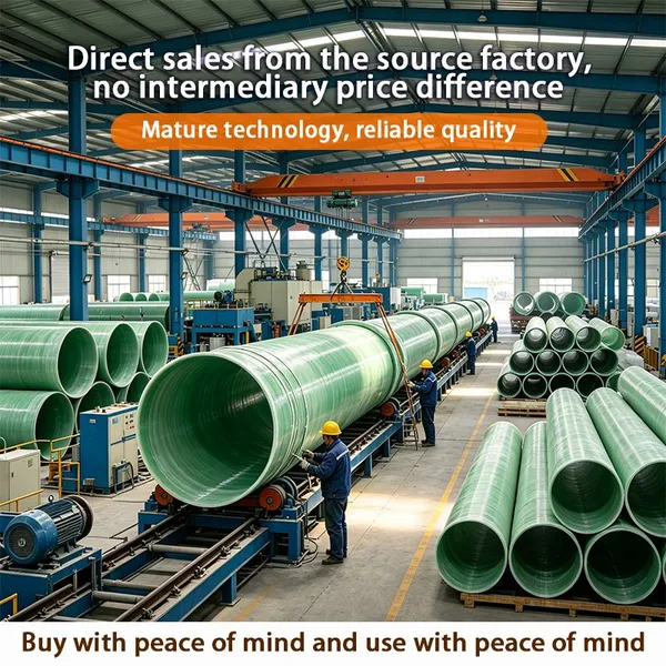 Flame Retardant FRP Pipe Fireproof Fiberglass Pipe for Industrial Ventilation System