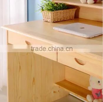 Customize Factory Price 100% Solid Wood Pine Wood Children Studying Desk and Chair Wholesale photo-3