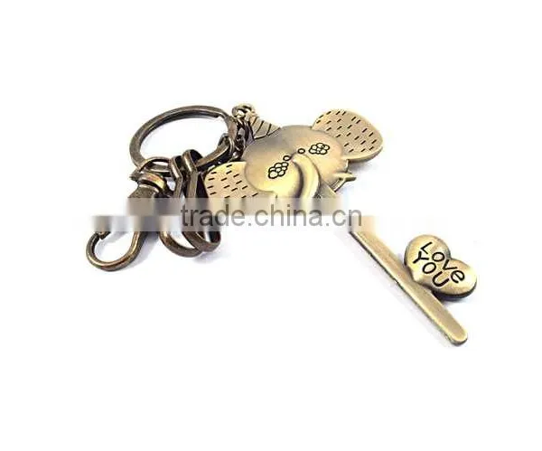 Keychain Manufacturers in China Promotional Oem Laser Logo Elephant Keychain photo-2