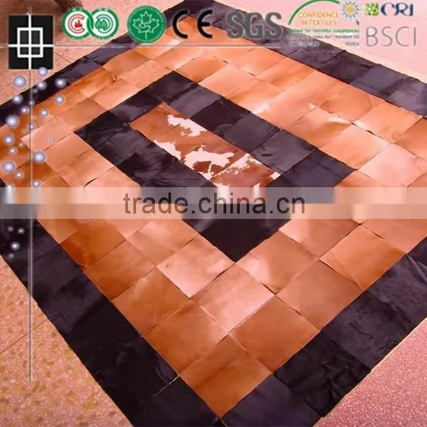 Morden Handmade Patchwork Cowhide Carpet photo-3