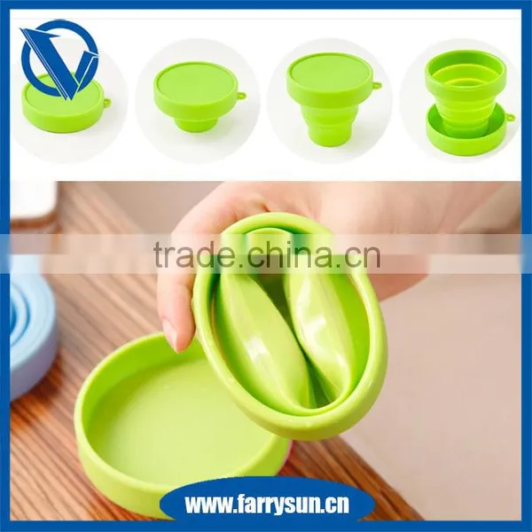 2016 Popular Eco-friendly Silicone Collapsible Travel Cup photo-5