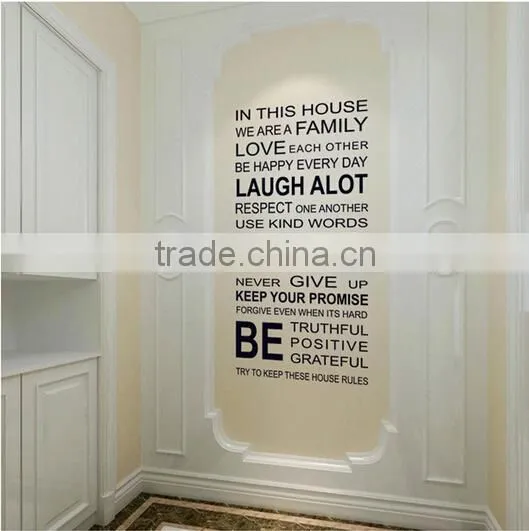 2016 Home Decor Words Vinyl Sticker Wholesale Custom Wall Sticker photo-4