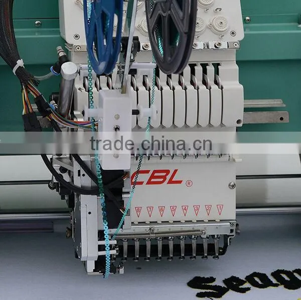 High Speed 12 Heads Flat +Sequins+Easy Cording Mixed Computerized Embroidery Machine photo-3