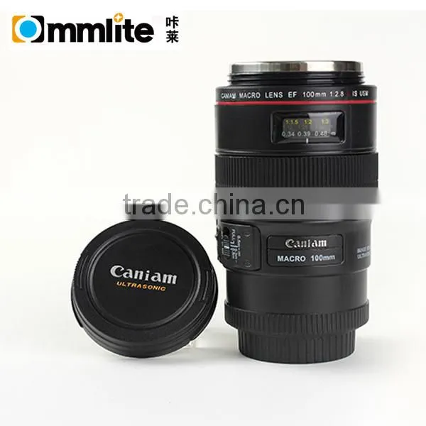 Black Micro Camera Stainless Steel Mug Lens Cup for Canon 10MM photo-3
