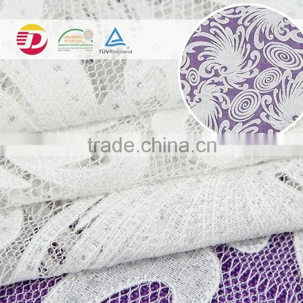 Wholesale Cheap Polyester Guipure Lace Fabric With High Quality for Underwear photo-5