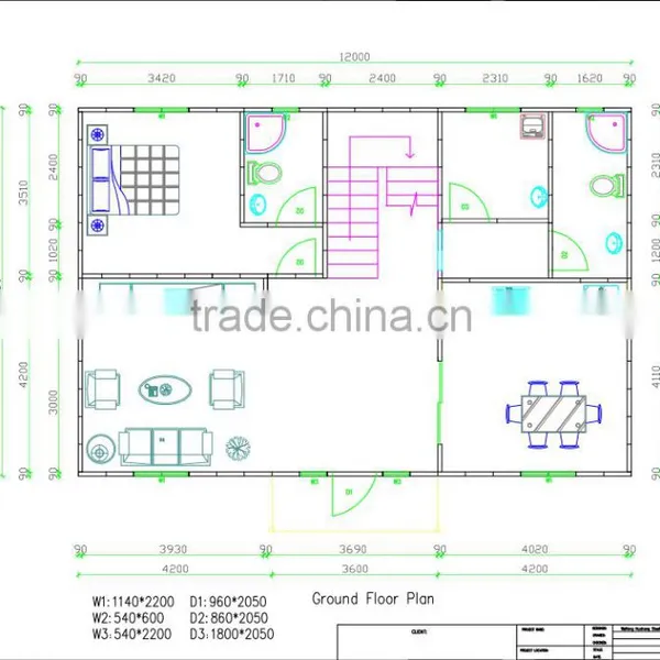 2016 Light Steel Two Bedroom Prefabricated House,factory Fancy Fashion House,Portable Prefab Modular Guest photo-4