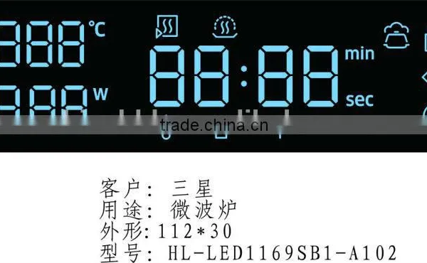 Customized Led Display Digit Display for Family Appliance Ice Blue Color photo-2