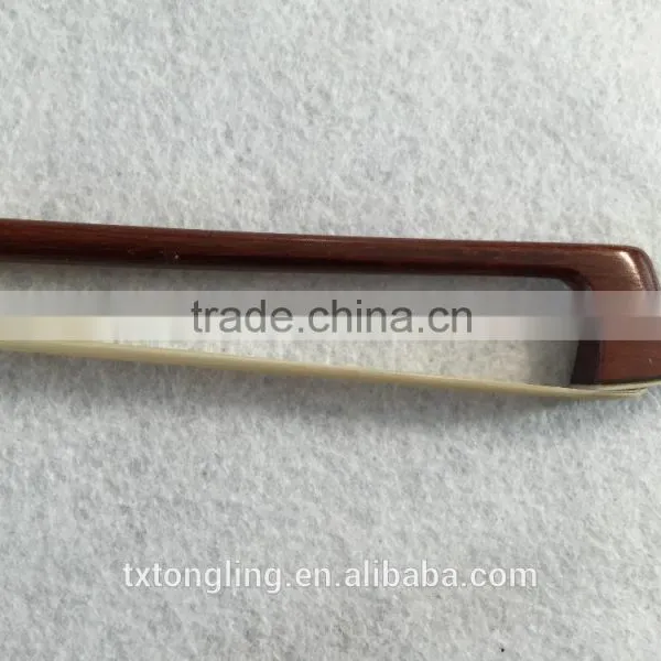 Ebony Violin Bow With Flower Patten Violin Bow Hair photo-6