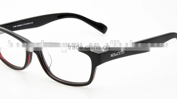 Unisex Black Acetate Frame Optics for Promotion photo-2