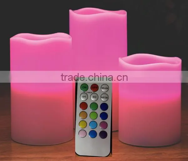 Set of 3 LED Candles With Remote Control photo-3