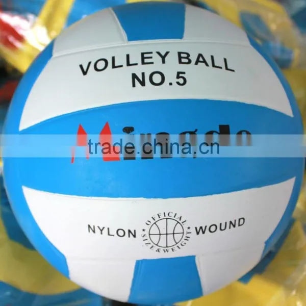White Blue Soft Touch Custom Rubber Size 5 Volleyball Ball photo-4