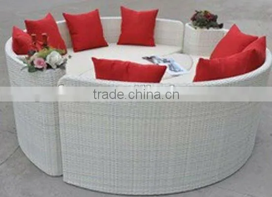 3pcs Half-moon Wicker Modern Sofa Bed photo-4