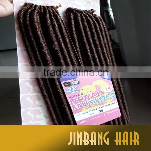 New Premium Synthetic Hair Crochet Braids 14inch Wholesale 2x Havana Mambo Fauxlocs photo-2