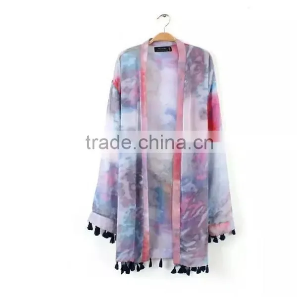High Quality Sexy Beachwear Polyester Chiffon Fashion Kaftan photo-2